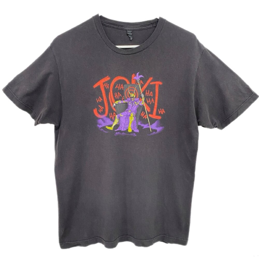 Loot Crate Joki Joker Loki Mashup Distressed Graphic Tee Black Large